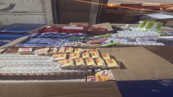 إحباط محاولة تهريب (أدوية بشرية و مواد إحتياطية) في منفذ ميناء ام قصر الشمالي