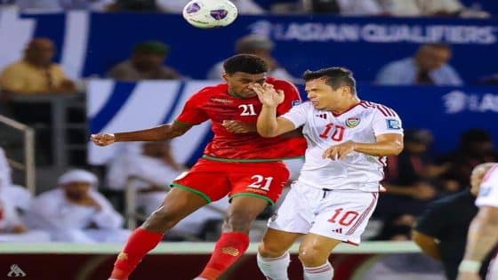 الإمارات تتفوق على عُمان في مباراة الملحق الآسيوي