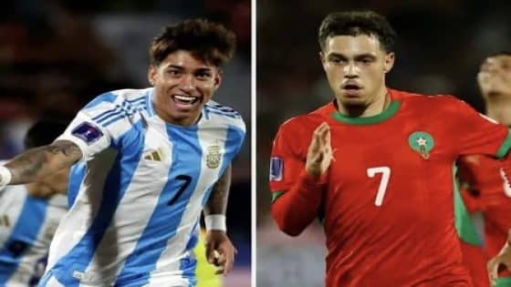 مباراة الحسم في كأس العالم للشباب بين المغرب والأرجنتين