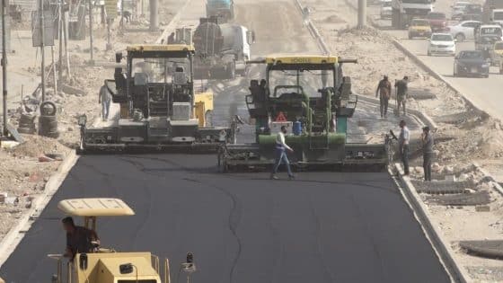 تواصل أعمال تأهيل طريق مدخل الديوانية باتجاه النجف الأشرف