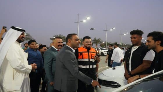 كورنيش البصرة يحتضن استعراض العجلات التراثية بمشاركة العامري ممثلاً عن العيداني