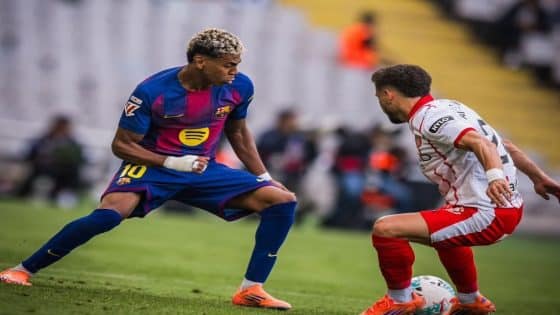 الوقت بدل الضائع ينقذ برشلونة أمام جيرونا في ديربي كتالونيا المثير