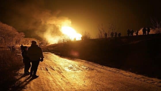 حريق يضرب خط أنابيب غاز في سيبيريا