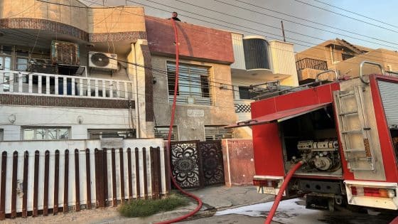 احتراق مخزن للألعاب النارية في السيدية والدفاع المدني يعلن السيطرة على النيران