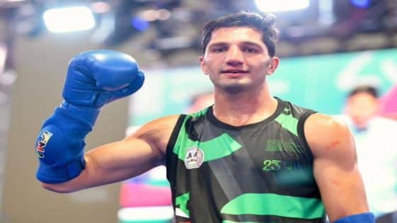 اللاعب العراقي مصطفى التكريتي يواصل تألقه ويتأهل لنصف نهائي المواي تاي في دورة التضامن الإسلامي