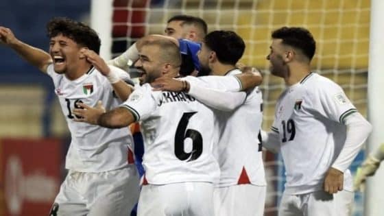 كأس العرب: فلسطين تنتصر على قطر وتحقق أول ثلاث نقاط