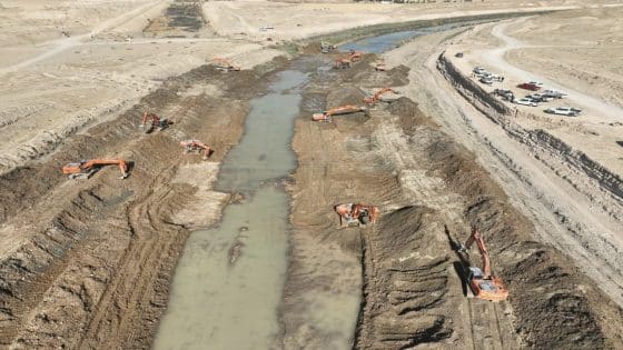 تقدم ملموس في توسعة قناة الثرثار لرفد نهر الفرات بالمياه