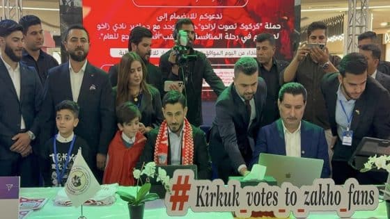 شاخوان عبدالله يهنئ جماهير زاخو بنيل جائزة الأفضل لعام 2025