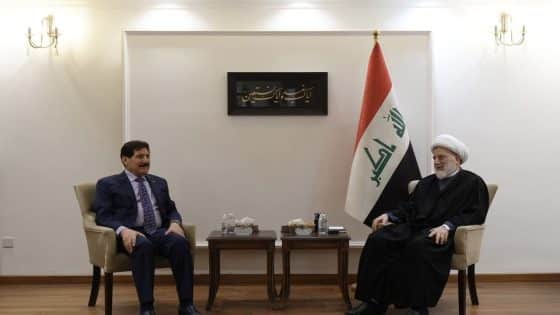 الشيخ حمودي والديمقراطي يؤكدان ضرورة الإسراع بتشكيل الرئاسات الثلاث