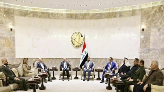 الحلبوسي ووفد الديمقراطي الكردستاني يشددان على إكمال المسار الدستوري