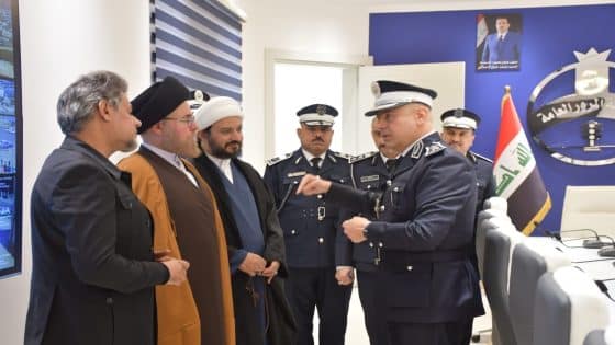 تثميناً لجهود مديرية المرور العامة زار وفد من مكتب السيد الشهيد الصدر برئاسة السيد ابراهيم الجابري والشيخ صباح الساعدي لنقل تحيات سماحة السيد القائد ( مقتدى الصدر ) اعزه الله ونصره