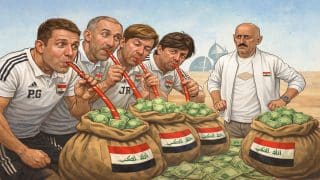 العراق يخسر اكثر من مليوني يورو بسبب كاساس اضافة إلى ضياع بطاقة التاهل المباشر لكاس العالم..