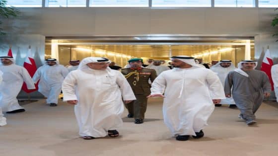 ‏ولي العهد البحريني يصل إلى دولة الإمارات