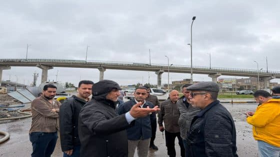 العامري: متابعة ميدانية لتصريف مياه الأمطار في البصرة مع تخصيص الرقم (911) لاستقبال شكاوى المواطنين