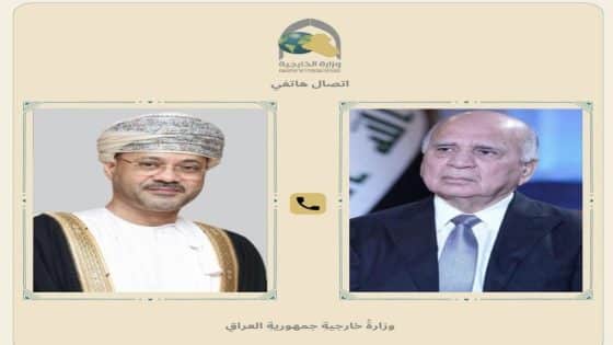 وزير الخارجية ونظيره العماني يتفقان على ضرورة تكثيف الجهود الدبلوماسية لإنهاء الحرب