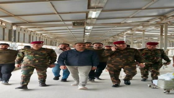 العامري تفقد منفذ الشلامجة بعد استهدافه.. وإجراءات احترازية لحين عودة العمل بصورة طبيعية