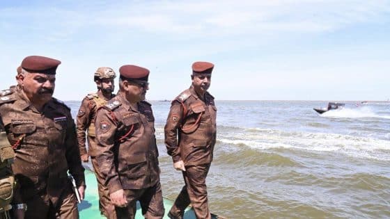 افتتاح مشيد السيطرة البحرية لتفتيش الزوارق بين الخليج العربي وشط العرب