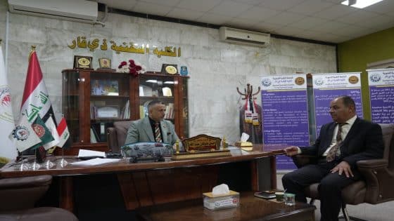 الكلية التقنية بذي قار صرحا علميا تضم قسما علميا الاول على مستوى الجنوب