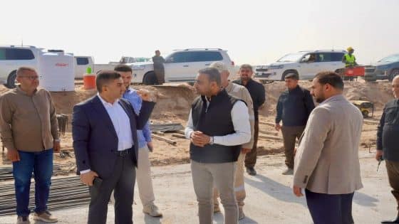 ماهر العامري بحيرة على شكل خارطة البصرة ضمن مشروع أكبر حديقة في العراق