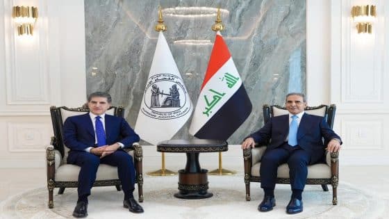 القاضي زيدان وبارزاني يؤكدان ضرورة إنجاز الاستحقاقات الدستورية ضمن التوقيتات المحددة