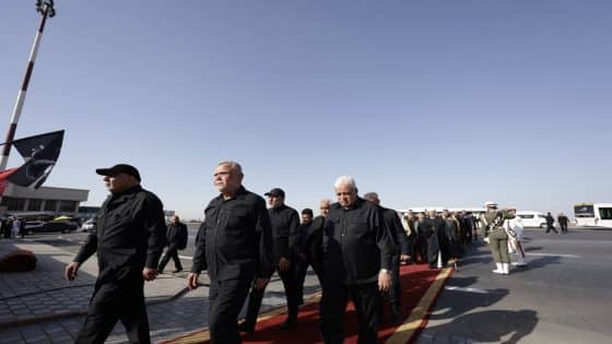 وفد هيئة الحشد الشعبي يصل إلى طهران للمشاركة في مراسيم توديع الشهيد السيد علي الخامنئي