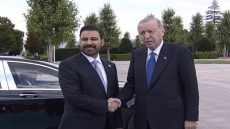الرئيس التركي يستقبل رئيس الوزراء علي الزيدي بمراسم رسمية في أنقرة