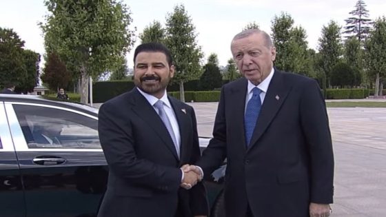 الرئيس التركي يستقبل رئيس الوزراء علي الزيدي بمراسم رسمية في أنقرة