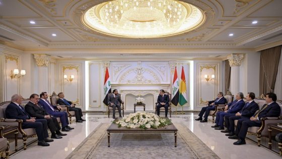بارزاني والحلبوسي يؤكدان على ضرورة توطيد العلاقات وتعزيز أطر التعاون والتنسيق المشترك