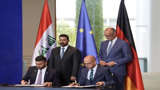 رئيس الوزراء والمستشار الألماني يرعيان مراسم توقيع اتفاقية مبادئ تعاون الطاقة في العراق- المرحلة الرابعة