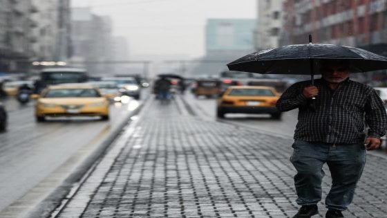 الأنواء الجوية: أمطار رعدية وانخفاض تدريجي في درجات الحرارة